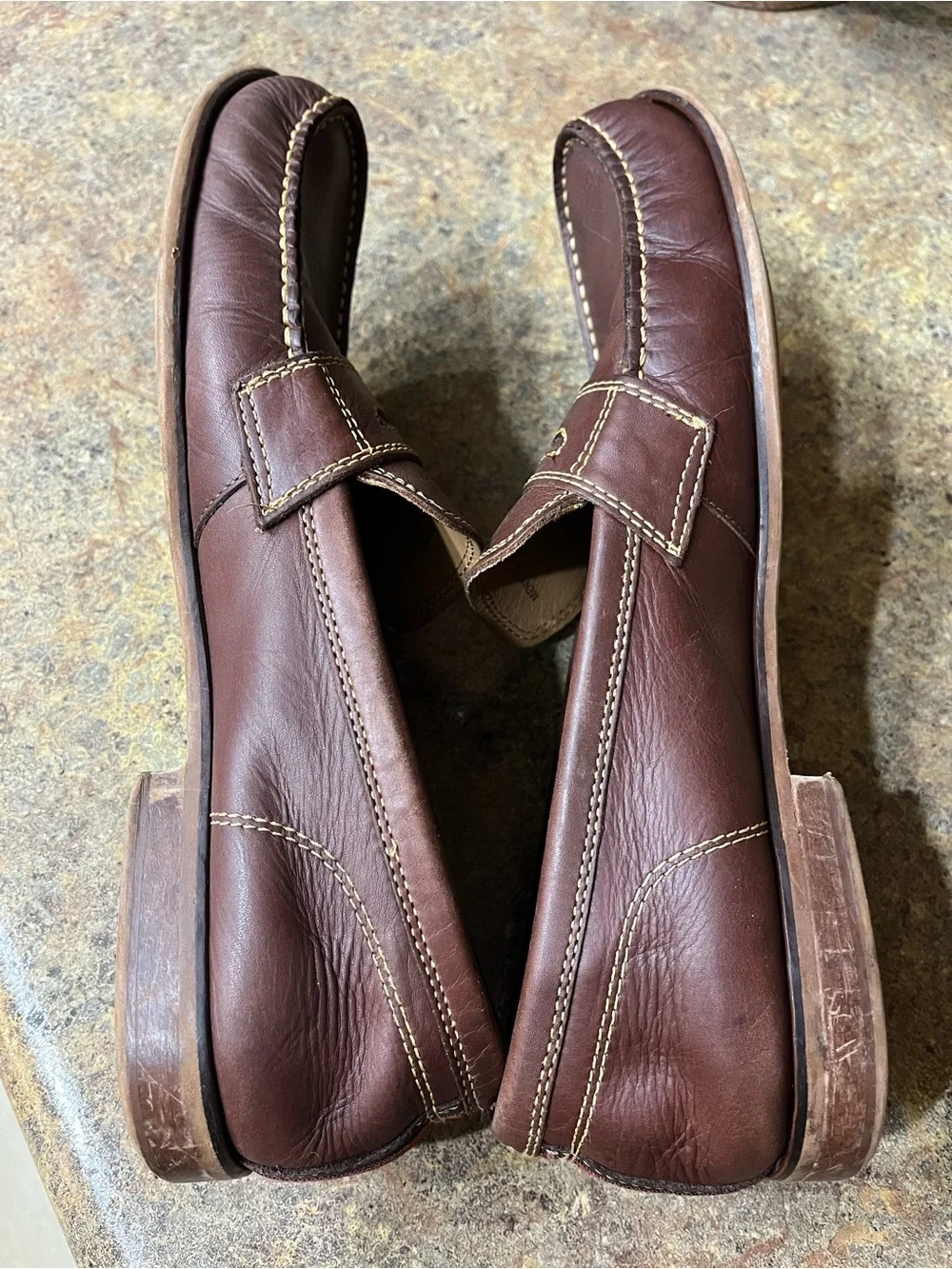 Cole Haan Topsail Penny Loafers Men’s 10M Woodbury Brown Leather vacation